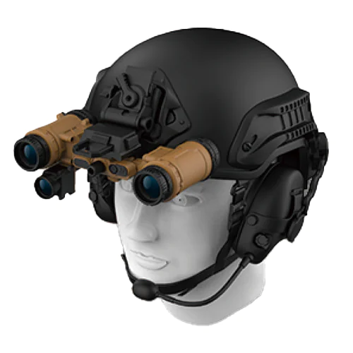 ELF-FB20 helmet-mounted binocular setup, first angle