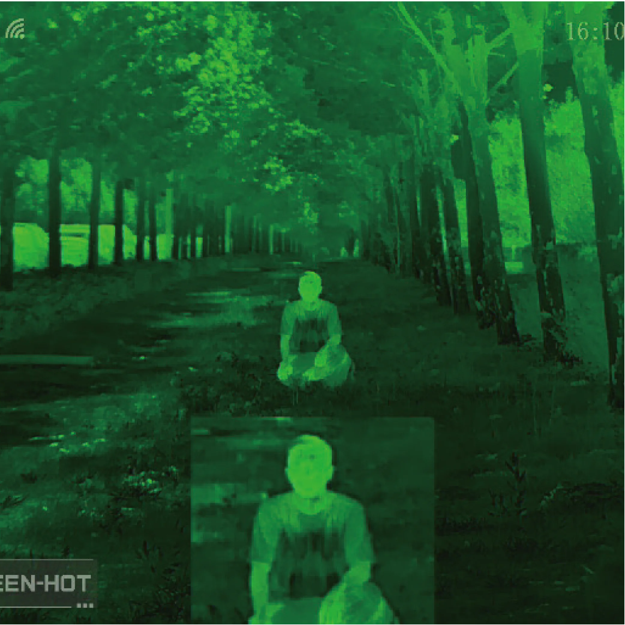 ELF-MU thermal imaging sample in Green Hot