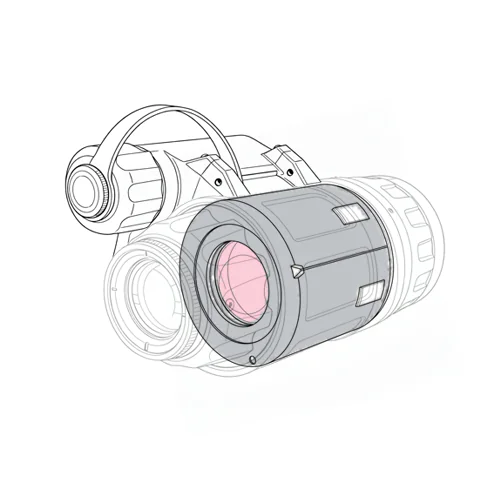 IIT layout line drawing for a monocular night vision device